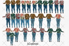 Plus size girls clipart Curvy Girls Clipart Animal Print Product Image 2