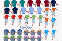 Father and children clipart,Father&#039;s day clipart,Family Png Product Image 2