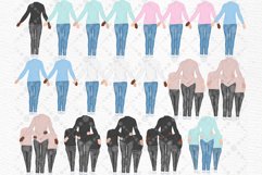 Mother and children clipart Mother&#039;s day clipart Mom life Product Image 3