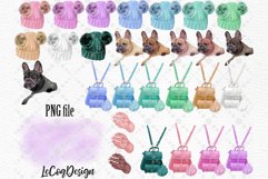 Dog lover clipart Dog mom clipart Pet clipart Watercolor Png Product Image 4