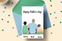 Father and children clipart,Father&#039;s day clipart,Family Png Product Image 5