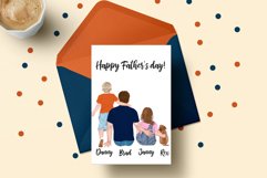 Father and children clipart,Father&#039;s day clipart,Family Png Product Image 5