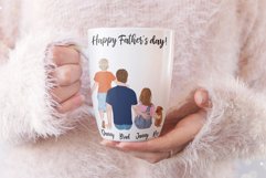 Father and children clipart,Father&#039;s day clipart,Family Png Product Image 6