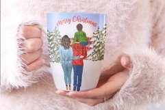Christmas clipart,Family Clipart,Winter Family,Xmas Png Product Image 6