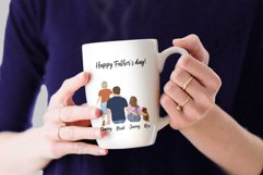 Father and children clipart,Father&#039;s day clipart,Family Png Product Image 7