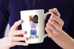 Mother and newborn clipart,Mothers day clipart Mom with baby Product Image 8
