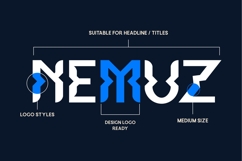 Nemuz Editoral Bold Logo Font Product Image 8