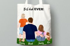 Father and children clipart,Father&#039;s day clipart,Family Png Product Image 8