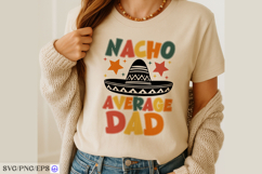 Funny Nacho Average Dad Father's Day SVG PNG Product Image 3