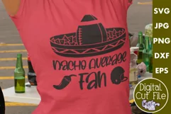 Nacho Average Fan | Football Svg Design Cut File Product Image 1