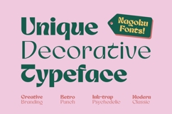 Nagoku - Retro Display Font Product Image 3