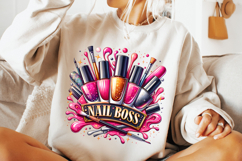 Nail Boss PNG, Nail Hustler PNG, Nail Tech PNG, Nail Artist Product Image 2