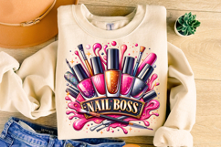 Nail Boss PNG, Nail Hustler PNG, Nail Tech PNG, Nail Artist Product Image 3