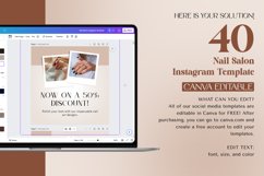 Editable Nail Salon Instagram Template Product Image 2