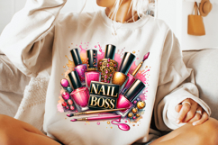 Nail Boss PNG, Nail Hustler PNG, Nail Tech PNG, Nail Artist Product Image 3