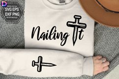 Nailing It Sleeve SVG Product Image 1