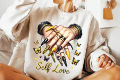 Nails Self Love PNG, Nail Hustler PNG, Nail Tech Sublimation Product Image 1
