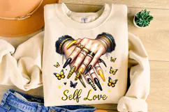 Nails Self Love PNG, Nail Hustler PNG, Nail Tech Sublimation Product Image 3