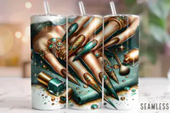 Nails Tumbler Wrap, Nail Hustler Tumbler, Nail Tech Tumbler Product Image 1