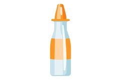 Medicine bottle icon cartoon vector. Clinic shot Product Image 1