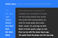 Nalte Sans Clean &amp; Minimal Bold Sans Family Product Image 3