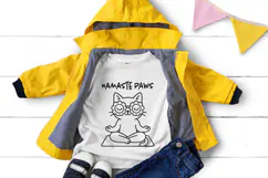 Hipster Cat Line Art Clipart, Funny Puns SVG | PNG | EPS Product Image 2