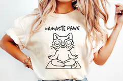 Hipster Cat Line Art Clipart, Funny Puns SVG | PNG | EPS Product Image 4