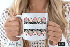 Black Custom Pencil Name Tag PNG | Back To School PNG Product Image 2