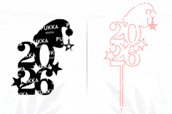 2026 Cake Topper Svg - PD0030 Product Image 2