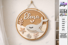3D Kids Room Name Sign Laser Cut | Nursery Wall Decor | CNC Product Image 1