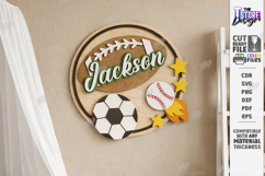 3D Kids Room Name Sign Laser Cut | Nursery Wall Decor | CNC Product Image 1