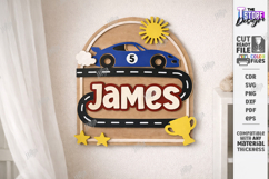 3D Kids Room Name Sign Laser Cut | Nursery Wall Decor | CNC Product Image 1