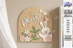 3D Kids Room Name Sign Laser Cut | Nursery Wall Decor | CNC Product Image 1
