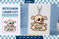 Halloween Skull Keychain Product Image 2