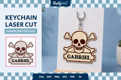 Halloween Skull Keychain Product Image 1