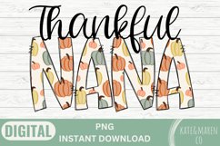 Thankful Nana PNG | Nana Fall PNG | Nana Pumpkin PNG Product Image 2