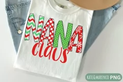 Nana Claus PNG | Nana Christmas Sublimation Product Image 1