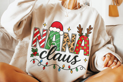 Nana Claus PNG, Grandma Claus PNG, Grandmother PNG, Holiday Product Image 3