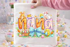 Nana Easter PNG, Happy Easter PNG, Easter Bunny PNG, Grandma Product Image 2