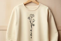 Nana Flower SVG | Grandmother Shirt Design, Mother's Day PNG Product Image 3