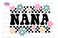 Retro Nana svg, Mom svg, Groovy Nana design Product Image 1