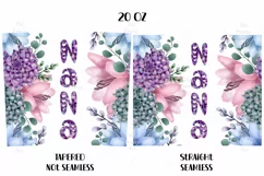 Nana Tumbler Sublimation Bundle, Grandma Tumbler, 20 oz tumbler wrap