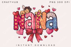 Nana Valentine Coquette Bow PNG, Nana Valentine Coquette Png Product Image 1