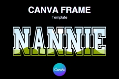 NANNIE Canva Frame Mother Day MAMA Photo Frame_Straight Product Image 1