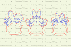 Easter napkin rings, Holiday dinner decoration laser cut Product Image 5