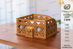 Napkin Holders With Toothpick Holders Bundle Laser Cut Product Image 12
