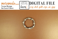 Napkin Holder Christmas Fuzzy Vector File for Laser Cutter. Product Image 1