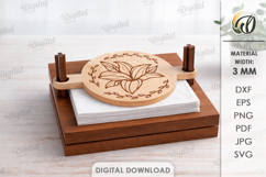 Napkin Holder Laser Cut. Kitchen Table Decor SVG Product Image 1