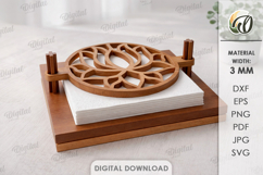 Napkin Holder Laser Cut. Kitchen Table Decor SVG Product Image 1