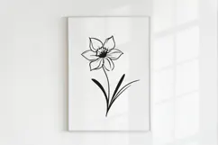 Minimalist Floral Line Art Clipart SVG | PNG | EPS Product Image 3